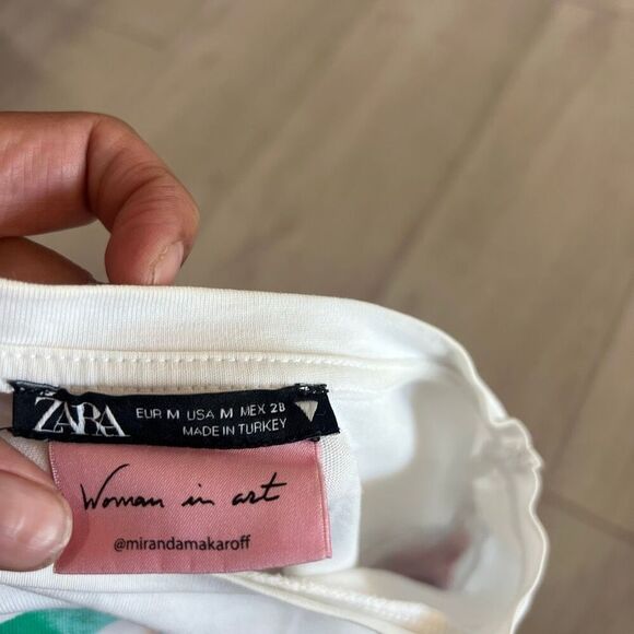 Zara Women in Art special edition top featuring art by Miranda makaroff size M - Picture 5 of 6